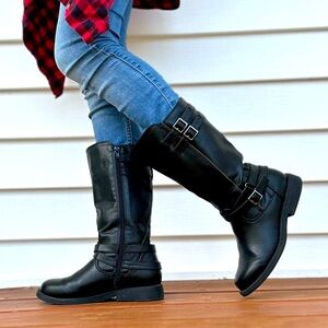 Kids Black Boots, Size 5, Fashion Boots